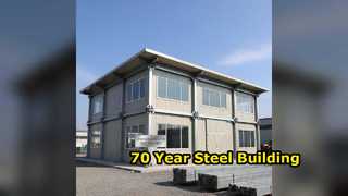 Steel Building 70 Year Flat Roof Fast Assembly