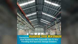 Edifícios isolados à prova de fogo de armazém de aço