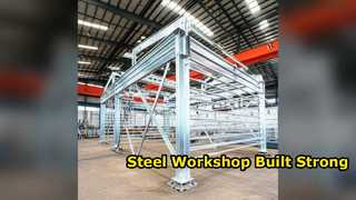 Estrutura galvanizada para construção de oficina de aço